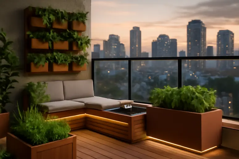 5 เทรนด์สวนคอนโดแห่งอนาคต: พลิกโฉมระเบียงให้ปัง!